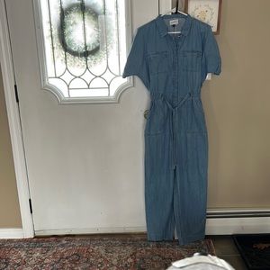 NWT Universal Thread button down denim jumpsuit size 4